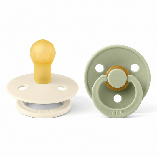 Chupetas BIBS Colour 2 Pack Ivory/Sage | bibs-chupeta-colour-ivory-sage-lollakids