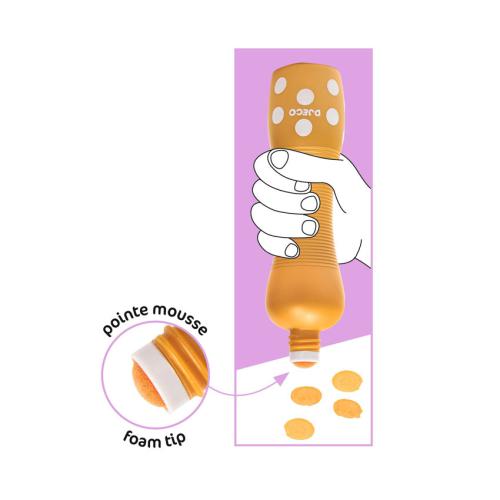 Ponta de esponja, ideal para mãos pequenas