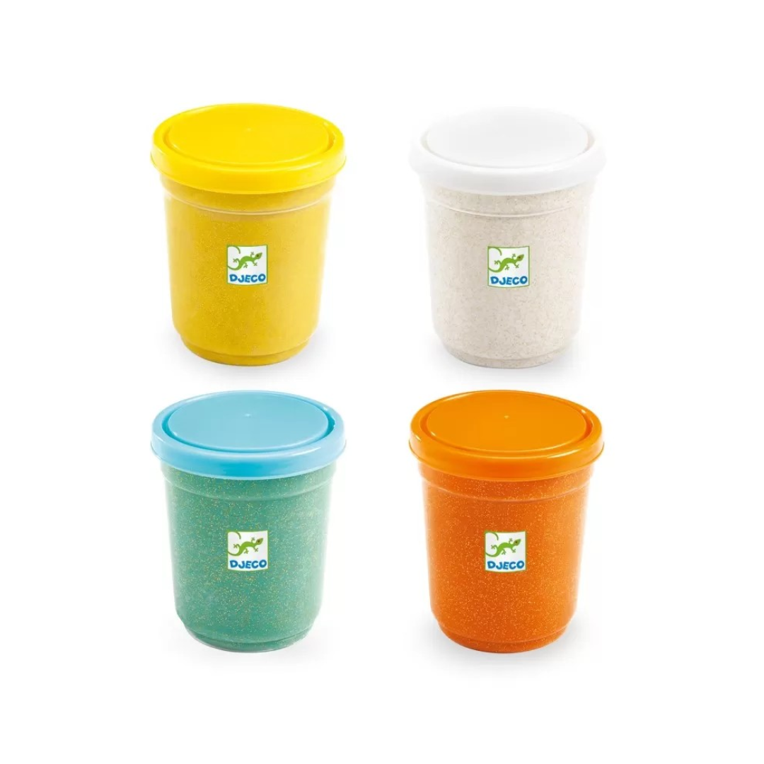 Plasticina Infantil Glitter – Conjunto 4 Potes