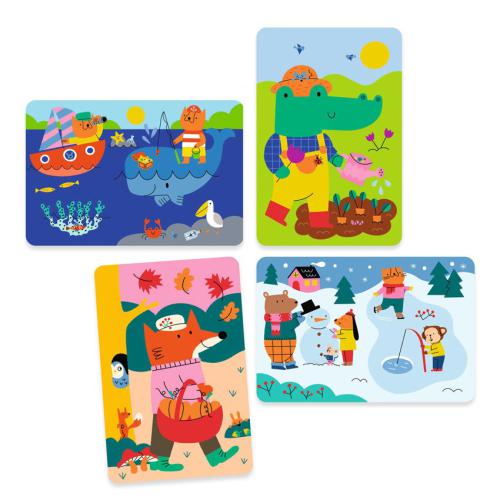 4 Estações – Jogo de Colorir com Água (+18 Meses) – Djeco