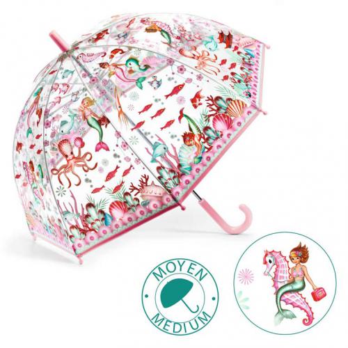 Guarda-Chuva Sereia Djeco Life Style – Infantil, Cores Vivas