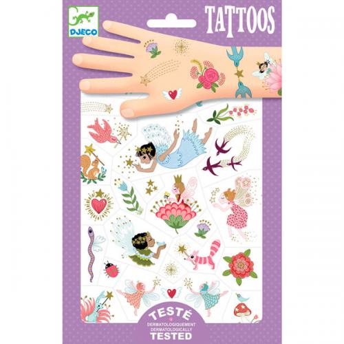 Tatuagens Fadas Amigas Djeco +3 anos