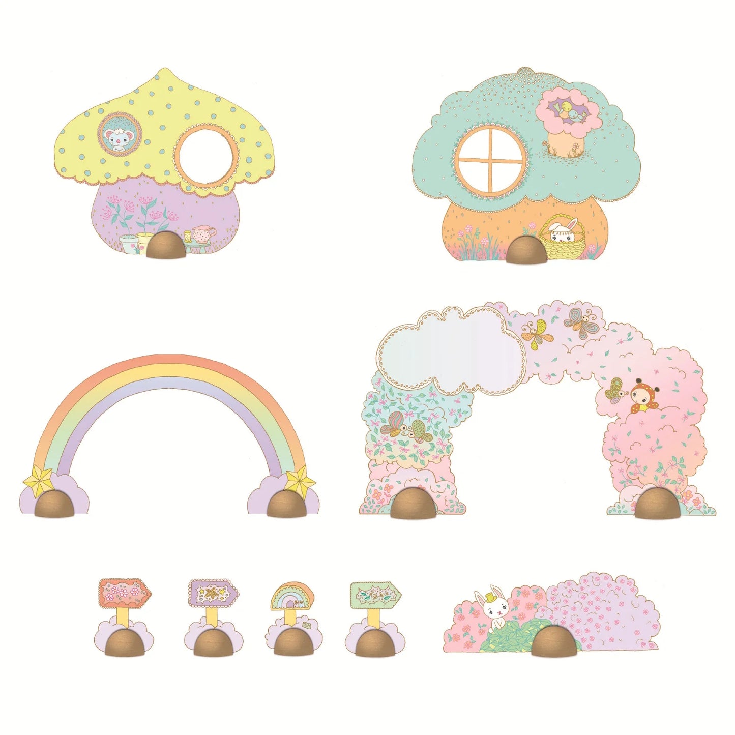 Djeco Tinyly Puzzl’Up Lily – Puzzle de Chão 33 Peças com Figuras