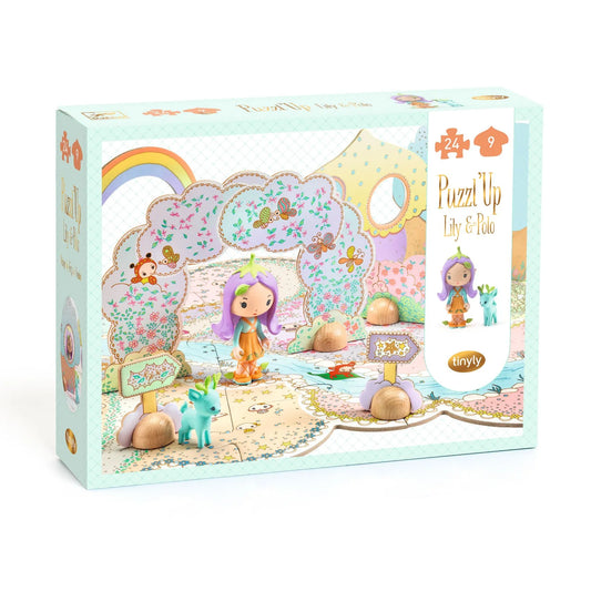 Djeco Tinyly Puzzl’Up Lily – Puzzle de Chão 33 Peças com Figuras