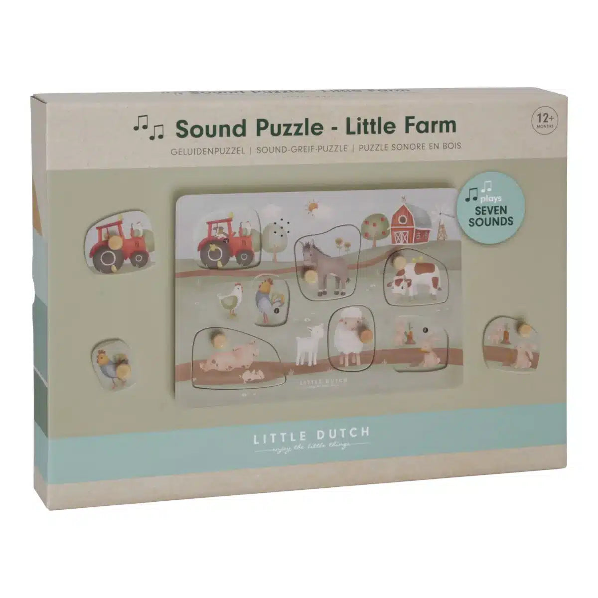 Puzzle de Encaixe Sonoro Little Farm da Little Dutch