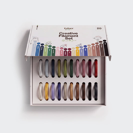 Conjunto de 20 carretéis de filamento PCL colorido para caneta 3D KidPen®