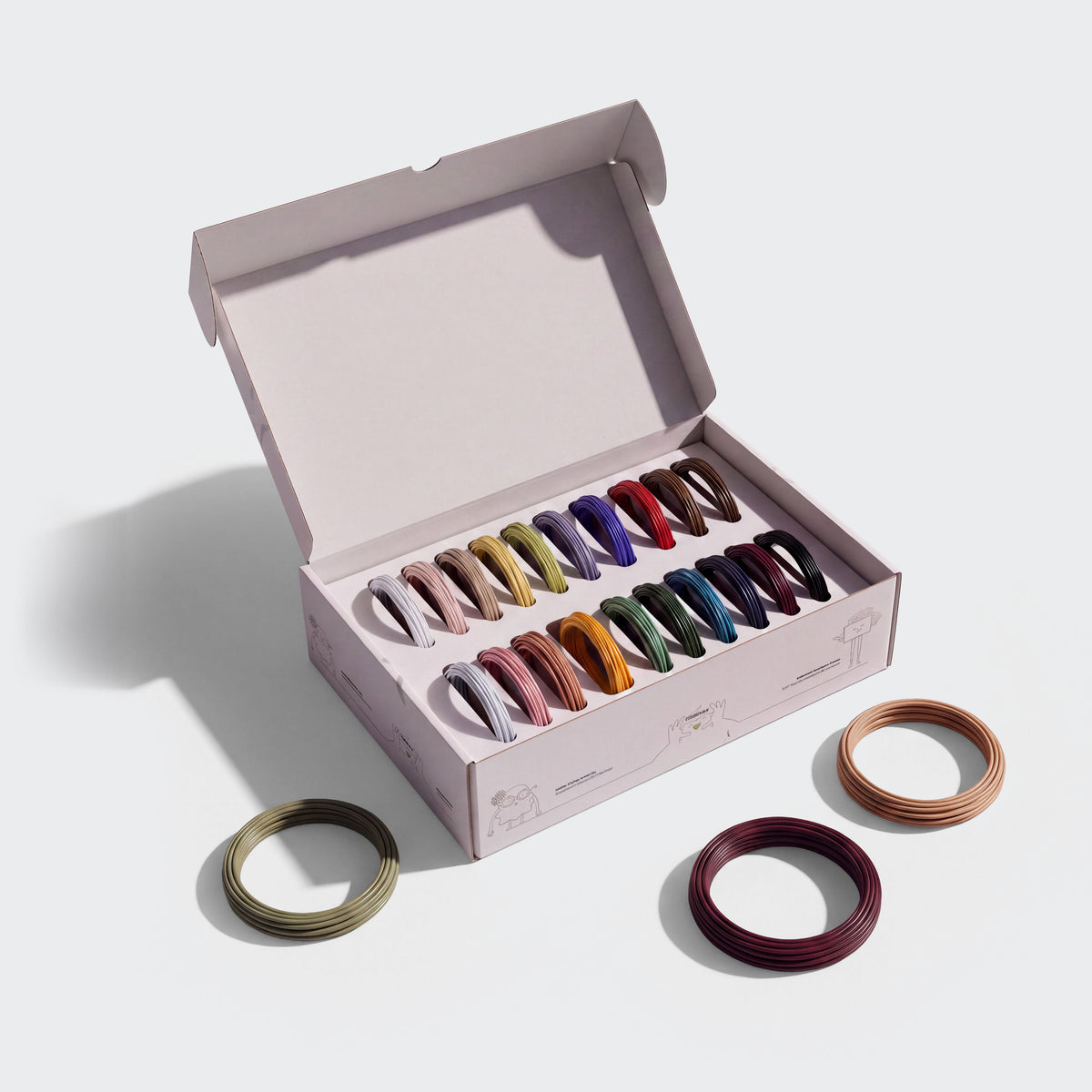 Filamento adicional KidPen® – 20 cores variadas em compartimentos individuais