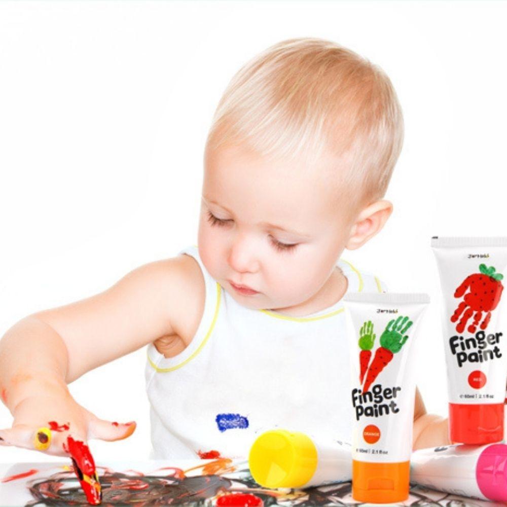 Pintura de Dedos Lavável – Set 12 Cores (60 ml)
