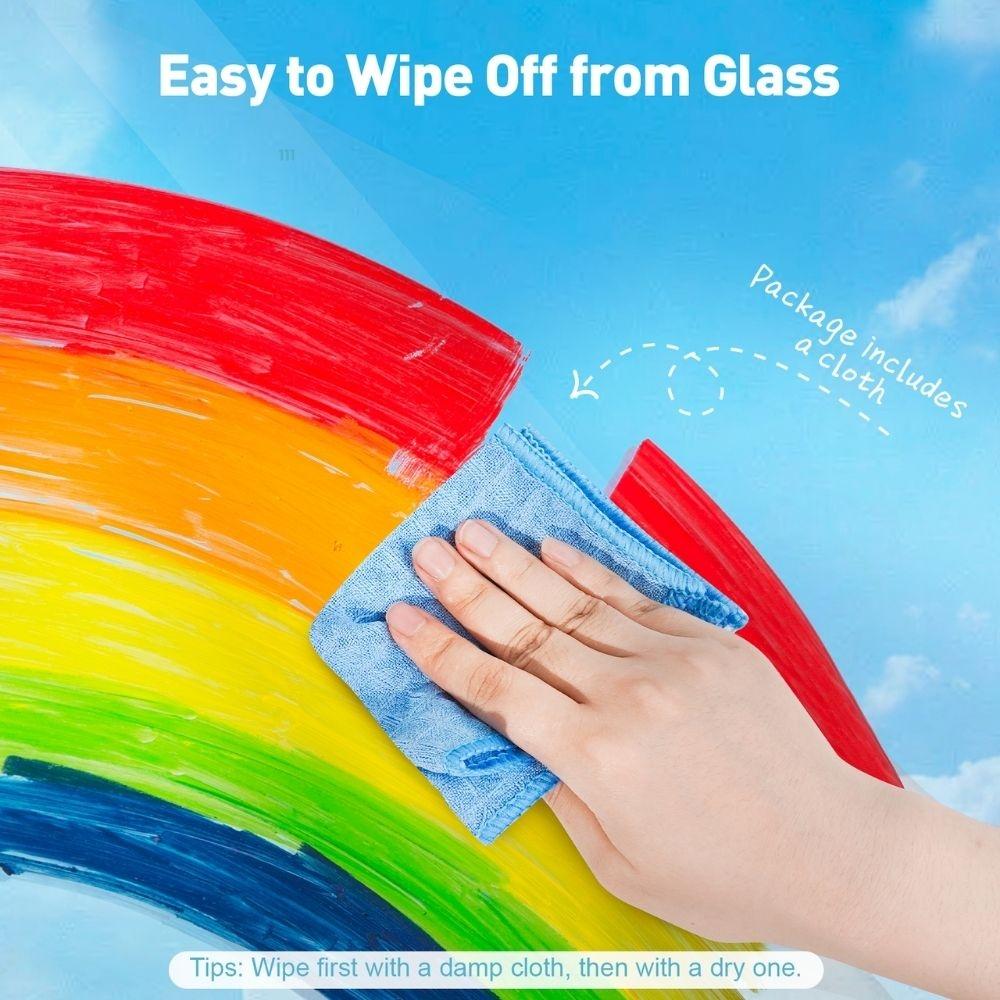 Lápis de Cera para Vidro, Azulejo e Papel – 6 Unidades