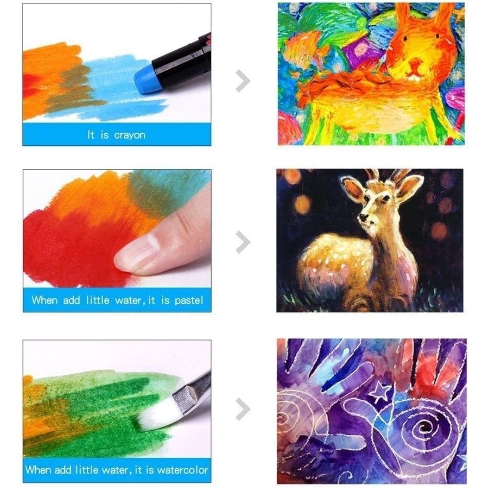 Pormenor das cores dos Lápis Suaves Jarmelo 6 unidades
