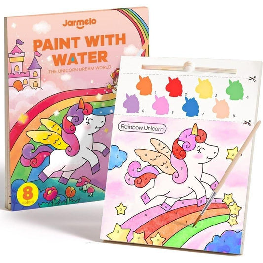 Livro de Pintura com Aguarelas - Unicórnio