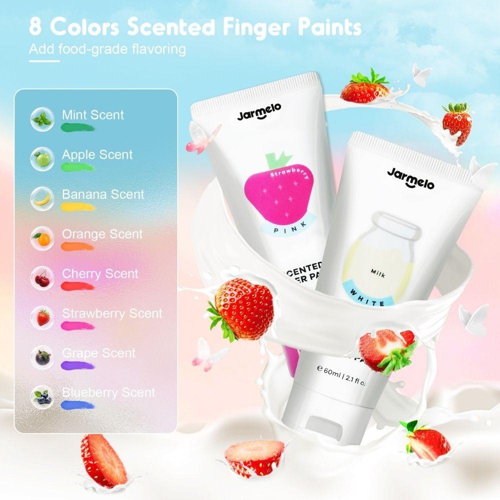 Set de Pintura de Dedos Perfumada (12 uni)