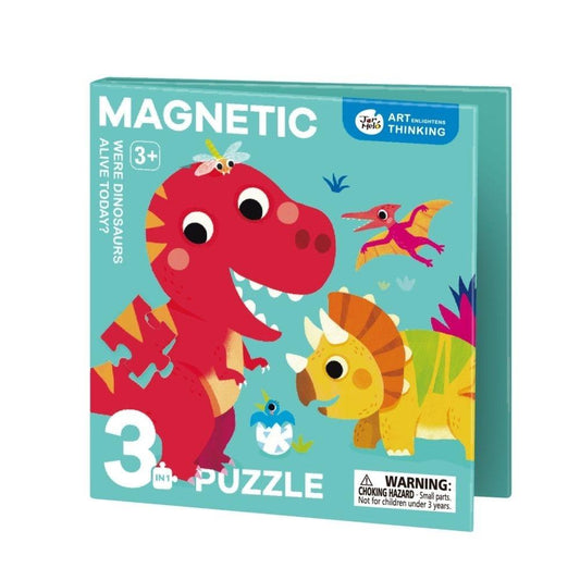 Puzzle Magnético 3 em 1 Luminoso – Dinossauros