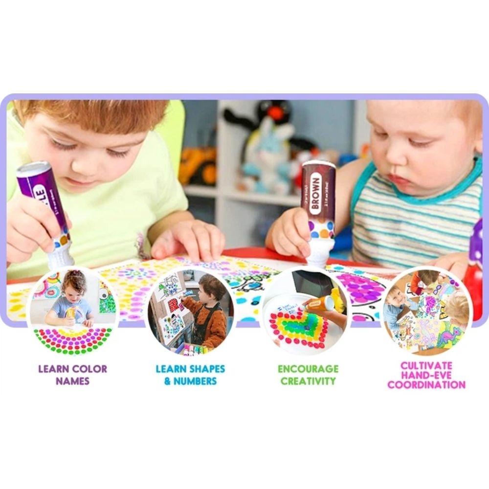 Set Criativo Marcadores de Pontos Jarmelo Lolla Kids