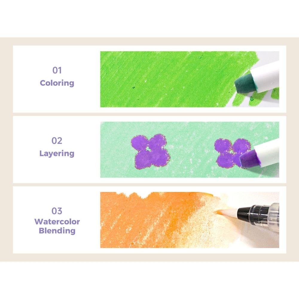 Conjunto de Tintas Sólidas Laváveis ( 30 Unidades)