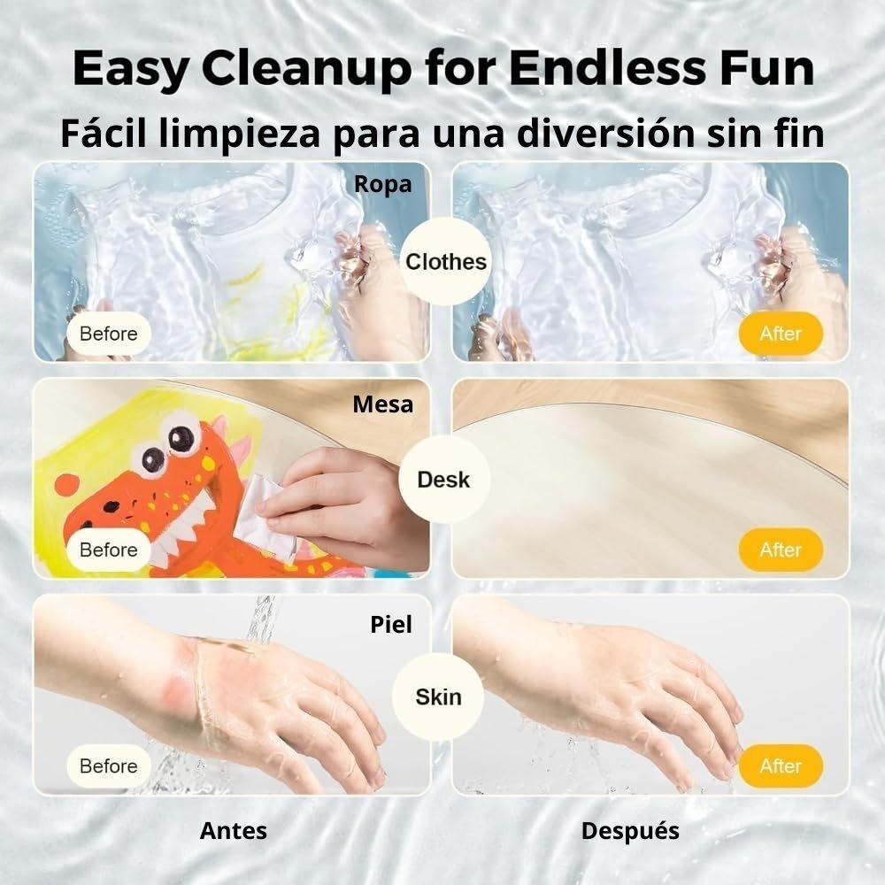Conjunto de Tintas Sólidas Laváveis ( 16 Unidades)