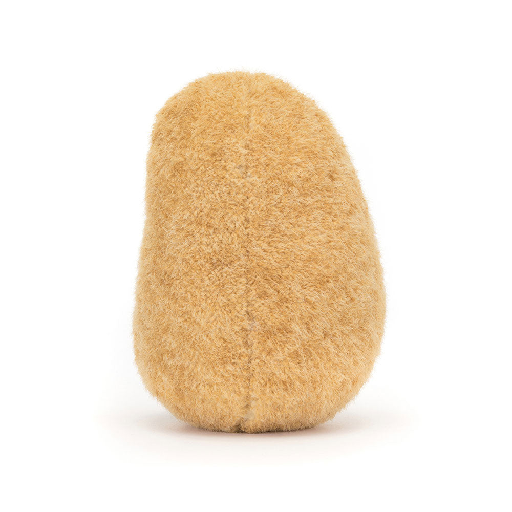 Batata Graham Jellycat vista de trás, textura macia em tom dourado | jellycat-peluche-batata-amuseables-lollakids