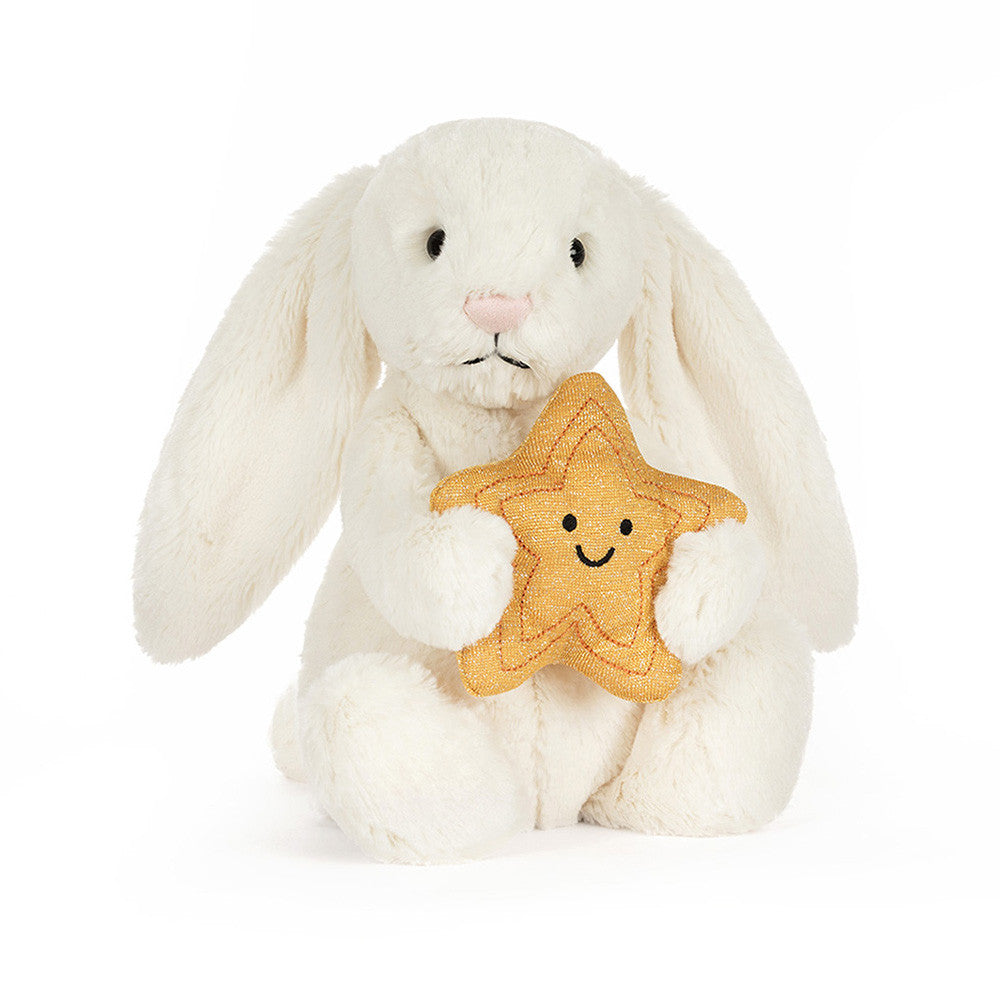 Coelhinha Creme com Estrela Jellycat – Peluche Presente