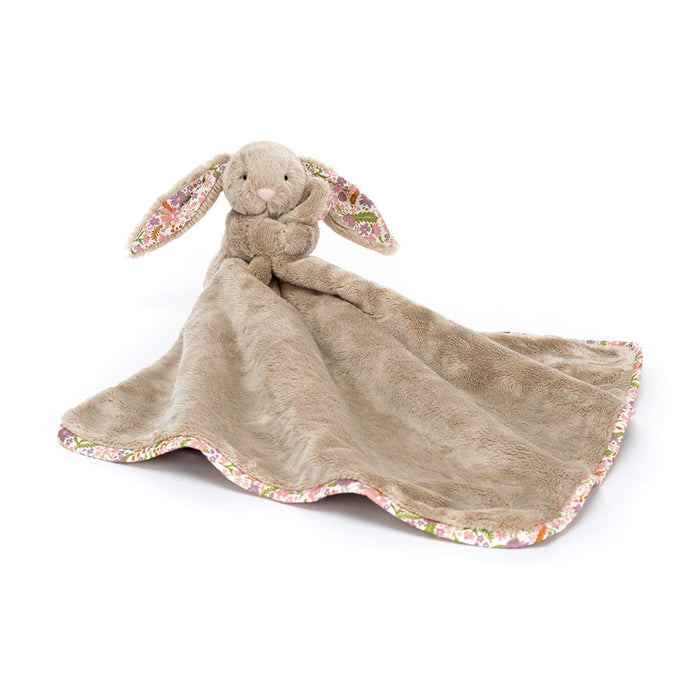 Soother Coelhinha “Petal” Bege – Manta de Conforto Jellycat