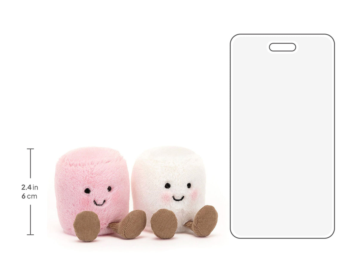 Tamanho dos Marshmallows Amuseables Jellycat, 6 cm de altura | jellycat-peluche-marshmallows-amuseables-lollakids