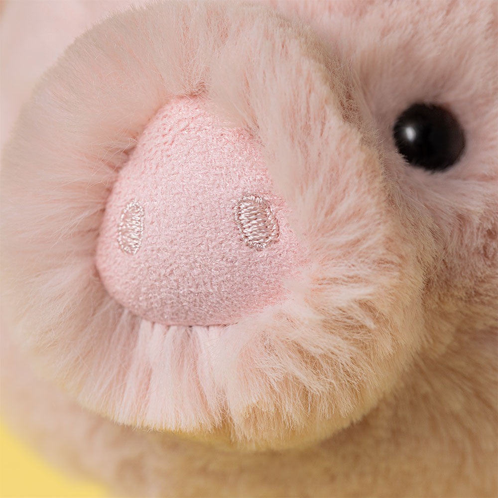 detalhe do nariz Smudge Pig Jellycat 