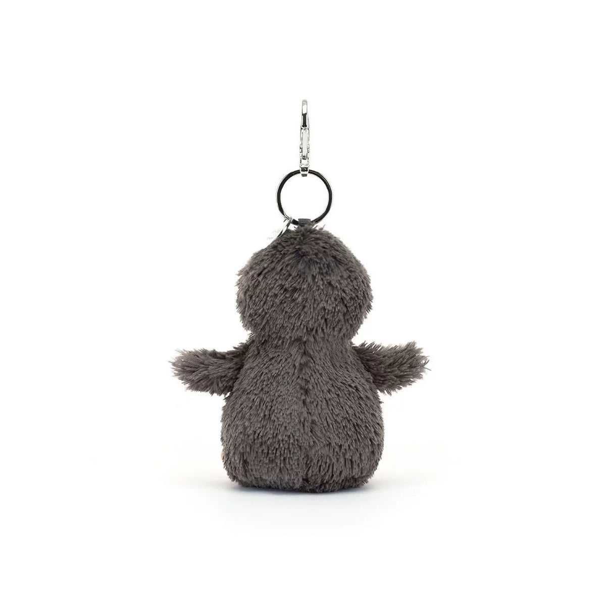 Porta-chaves pinguim Jellycat Peanut visto de costas, com argola e mosquetão | jellycat-porta-chaves-pinguim-lollakids