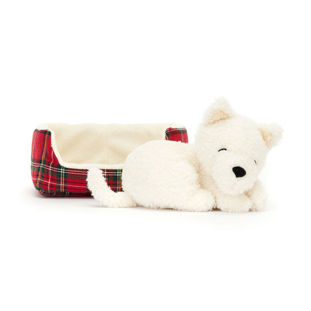 Cão Westie em Caminha da Jellycat