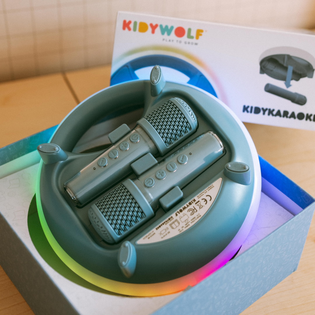 Coluna de Karaoke KIDYKARAOKE Azul Kidywolf, imagem 5 | kidywolf-coluna-karaoke-kidykaraoke-azul-lollakids