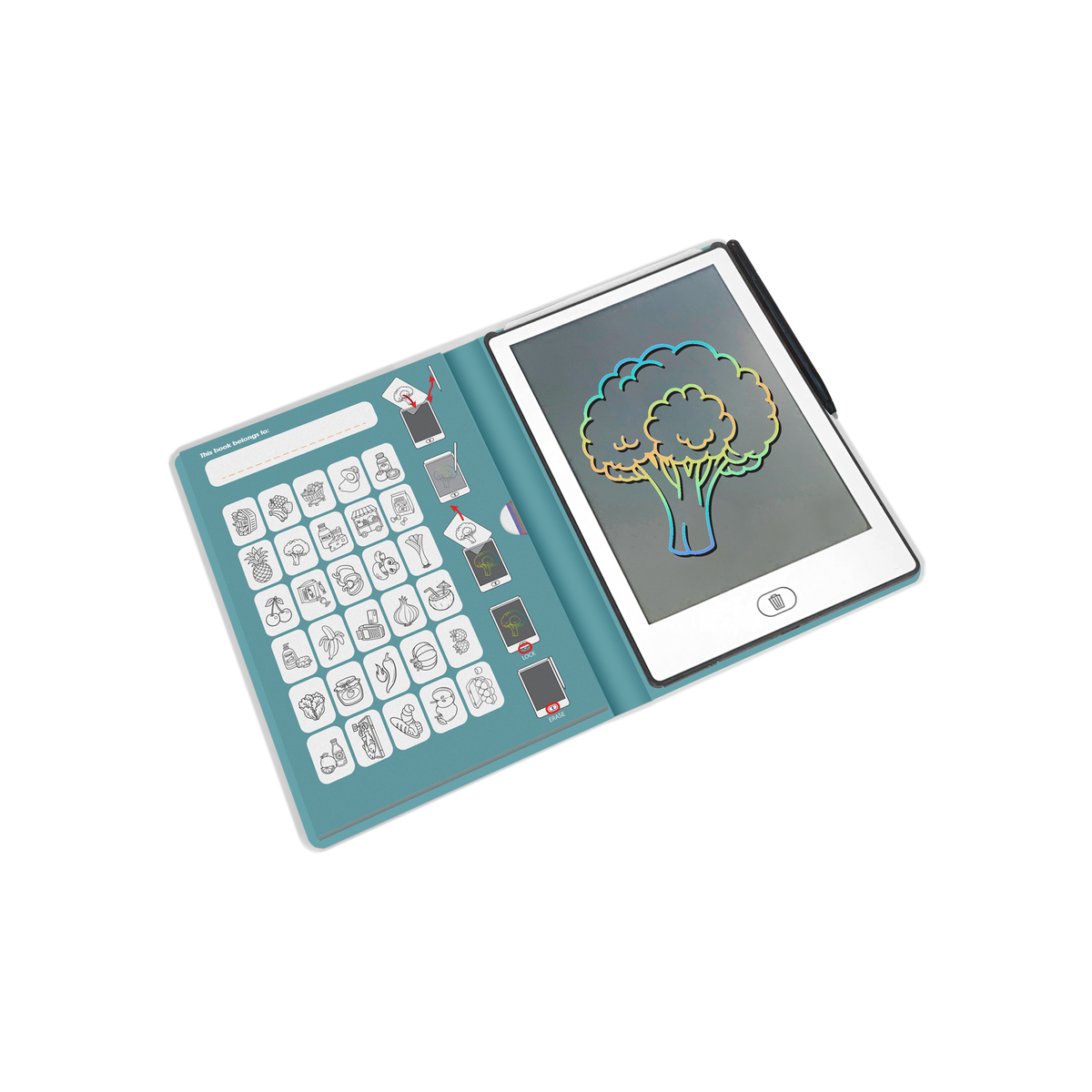 Tablet Mini de Desenho My Little Market Kidywolf, imagem 4 | kidywolf-tablet-mini-desenho-my-little-market-lollakids