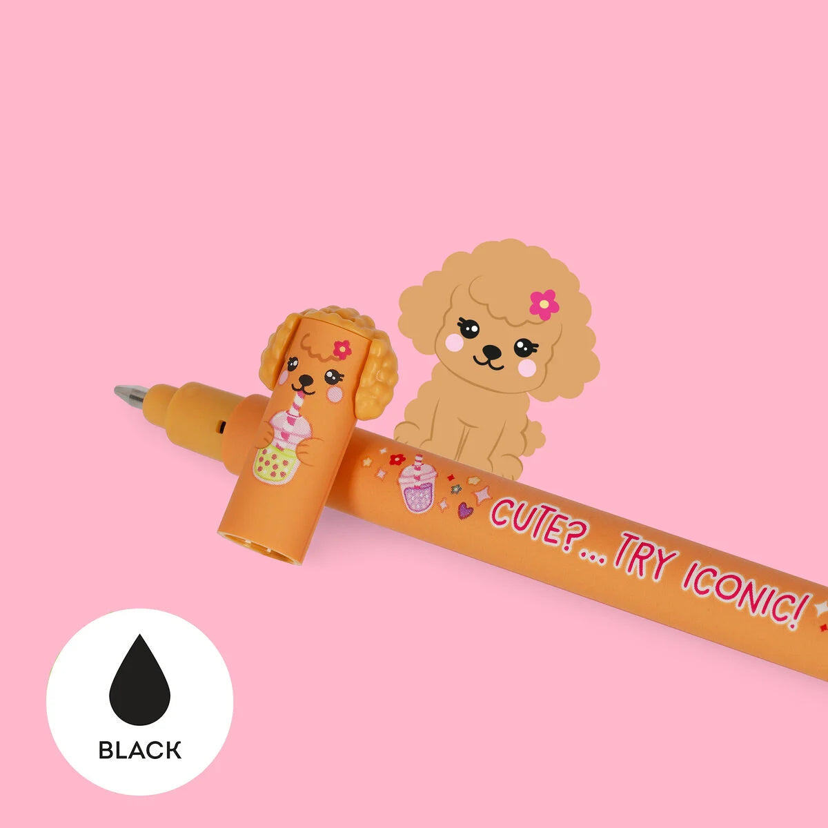 conjunto de 3 canetas apagáveis Legami Fur-ever Friends com cães