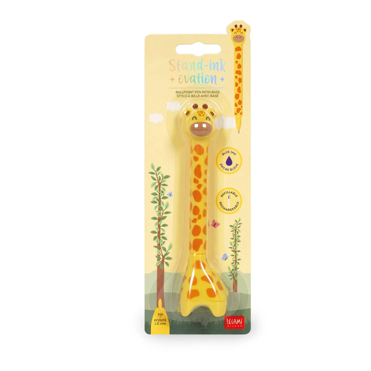 Caneta Girafa com Base Legami |