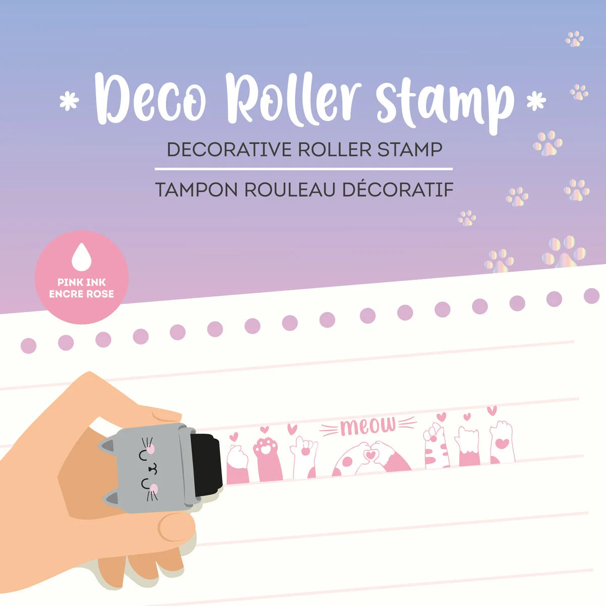 Carimbo Decorativo Roller | Kitty