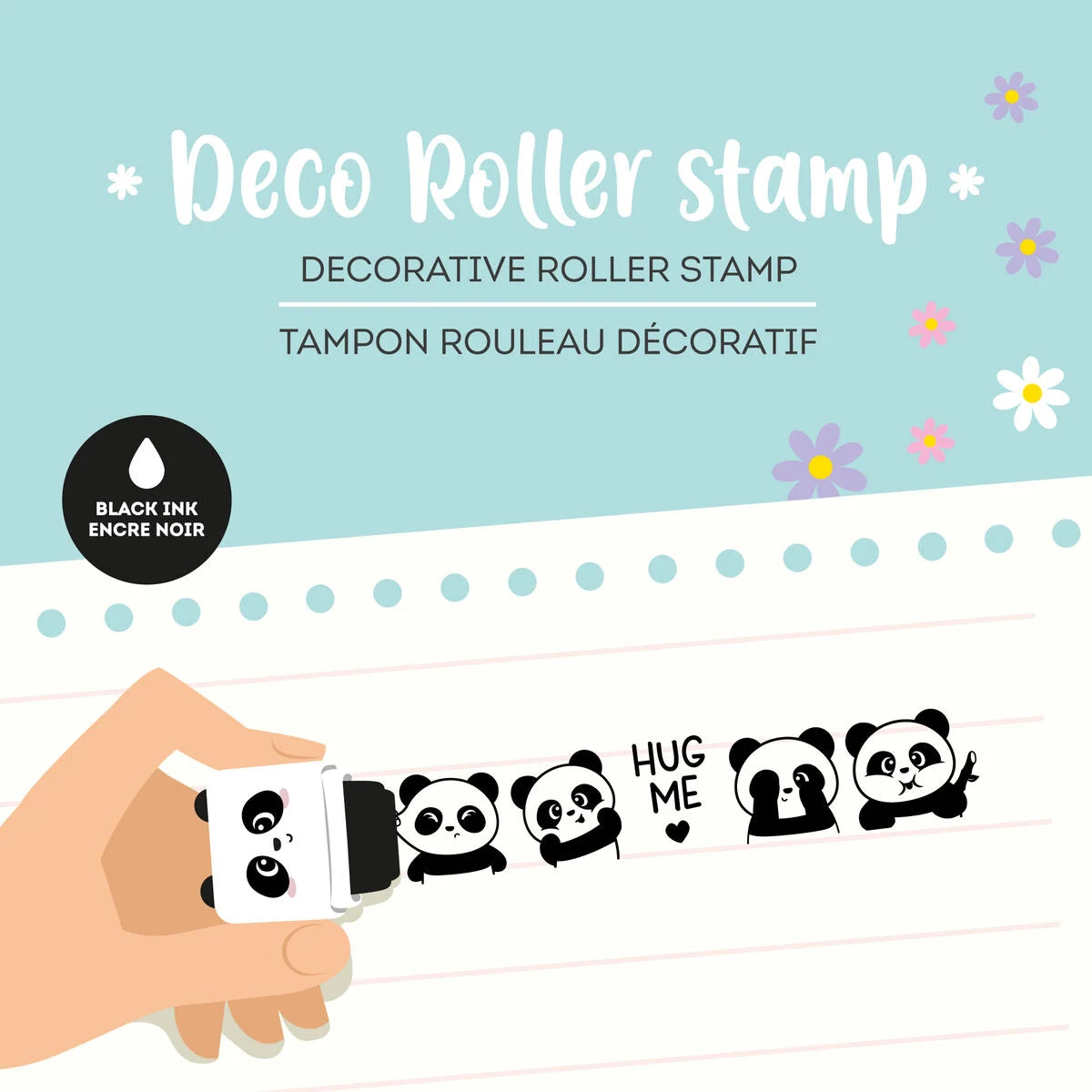 Carimbo Decorativo Roller | Panda