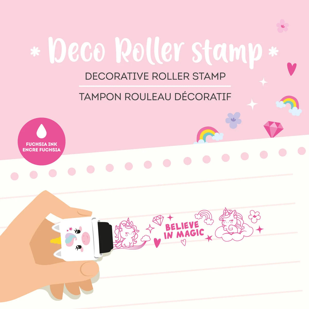 Carimbo Decorativo Roller | Unicórnio