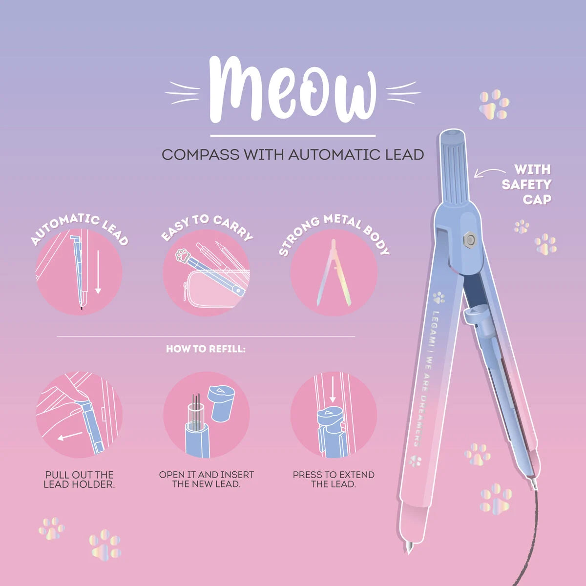 Compasso com Lapiseira – Meow