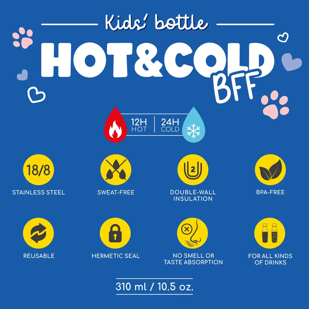 Garrafa Térmica Infantil Kitty Hot&Cold BFF