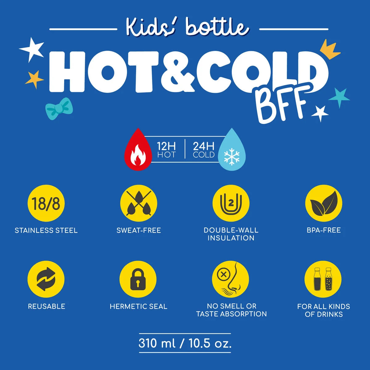 Garrafa Térmica Infantil Pinguim Hot&Cold BFF