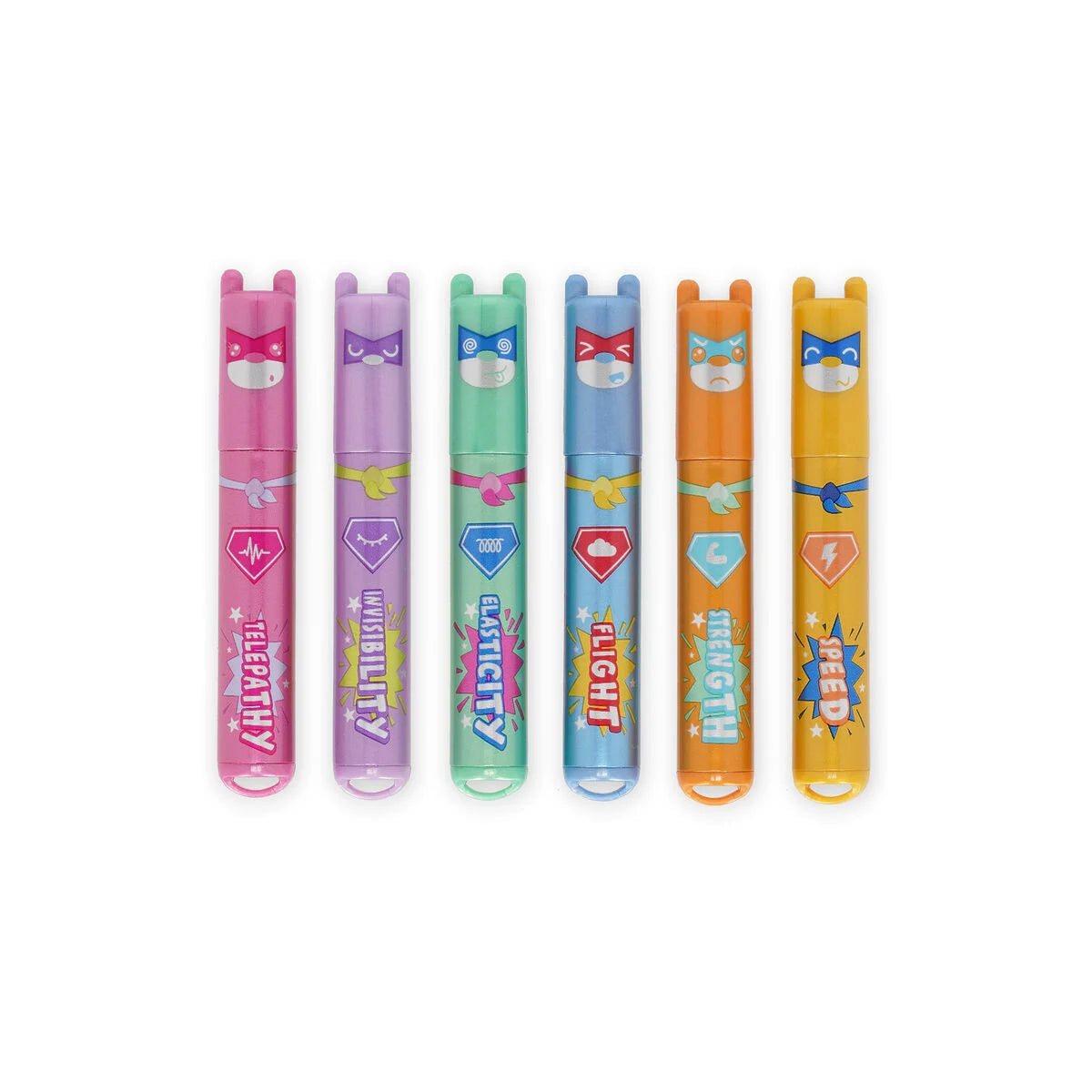 Set de 6 Mini Sublinhadores Teddy's Superpower