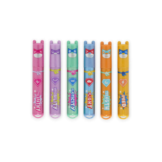 Set de 6 Mini Sublinhadores Teddy's Superpower