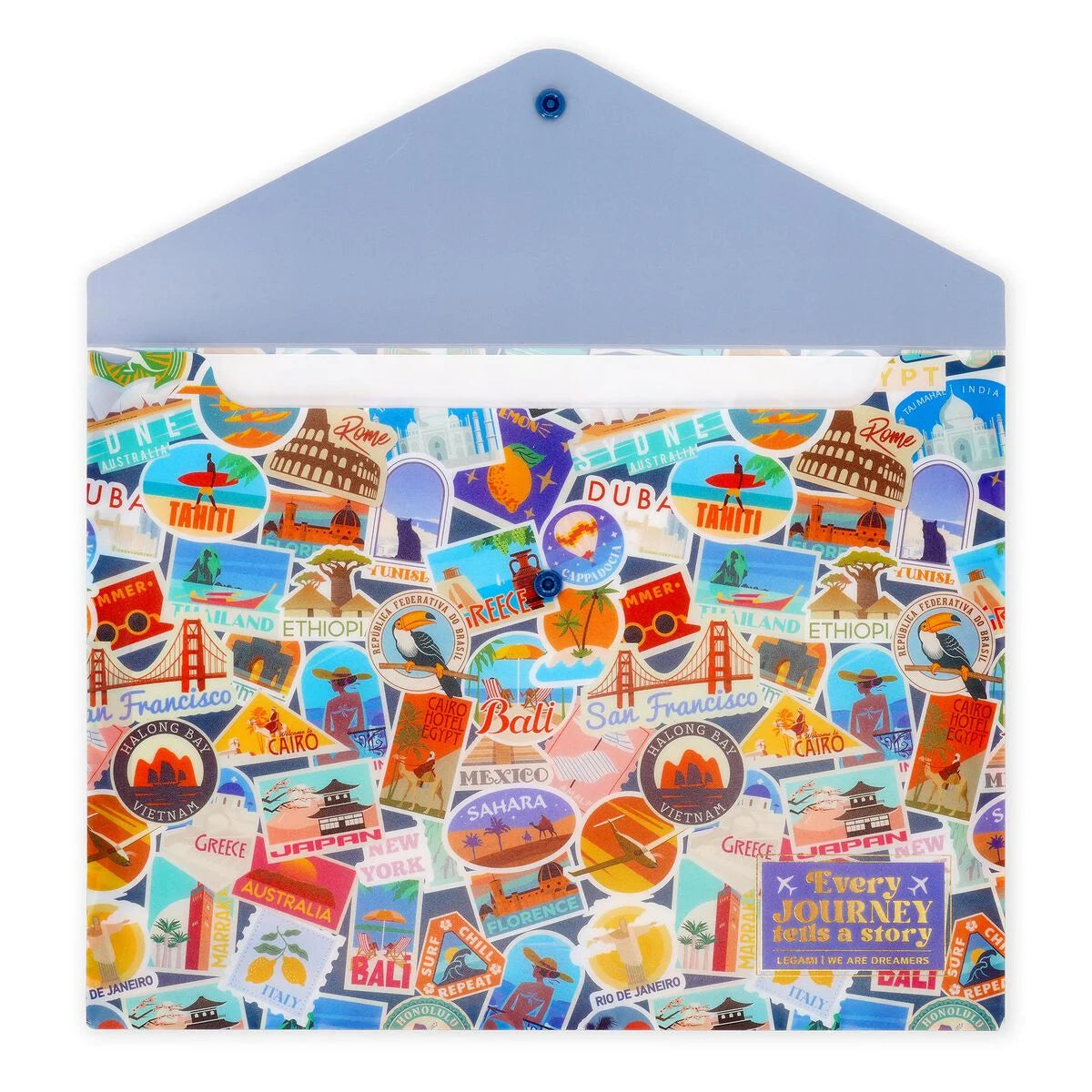 Pasta de Documentos Fold & Order – Travel Stickers