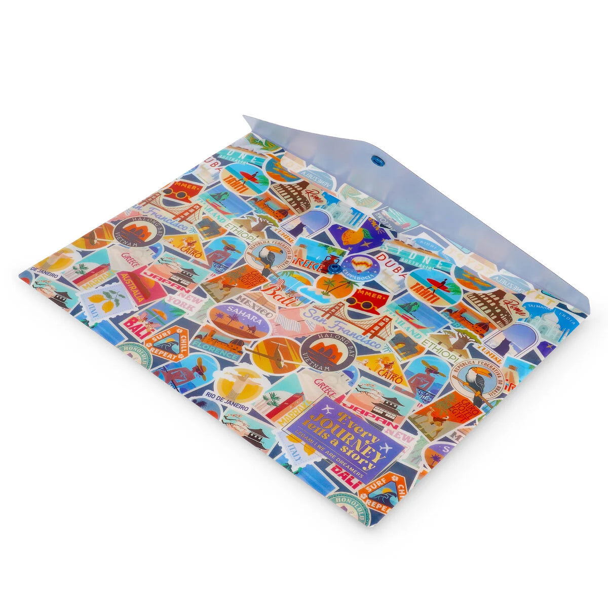 Pasta de Documentos Fold & Order – Travel Stickers