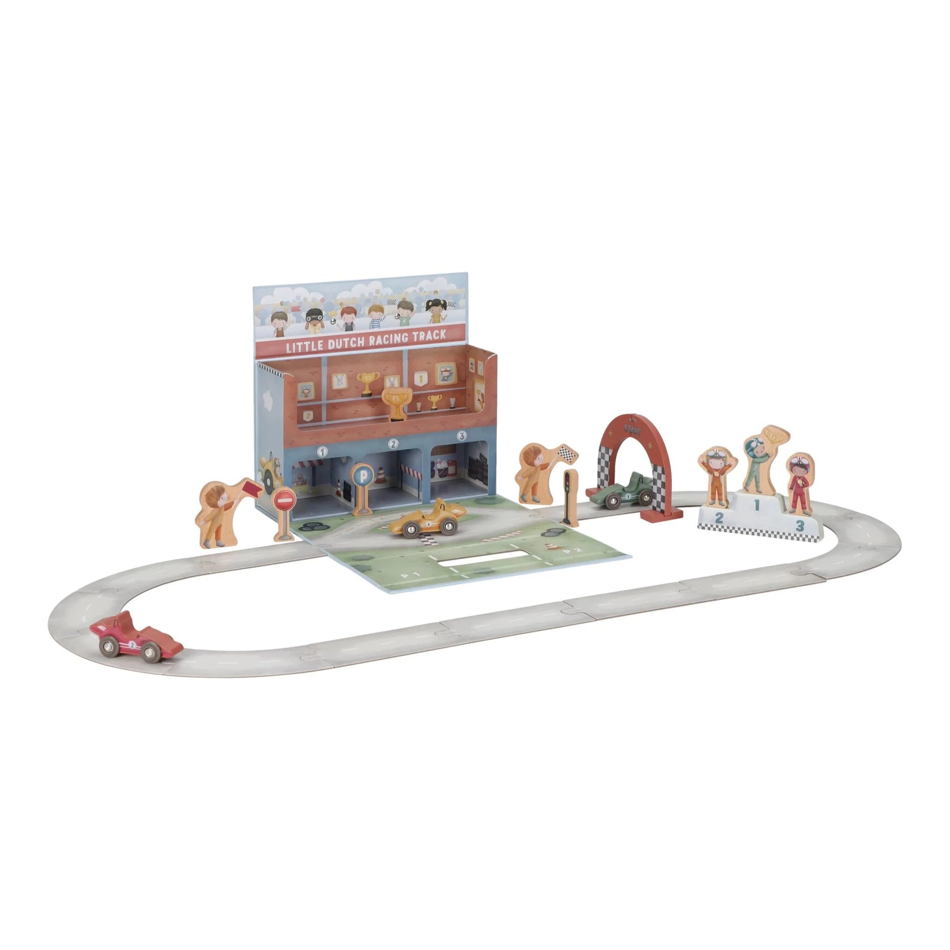 Little Dutch Pista de Corridas em Mala – Puzzle e Arrumação Fácil