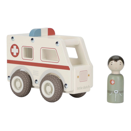 Little Dutch Ambulância de Madeira