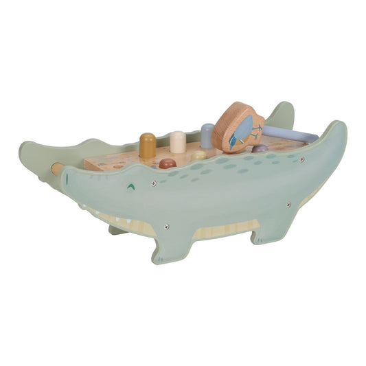Banco de martelo crocodilo em madeira | little-dutch-banco-martelo-crocodilo-lollakids