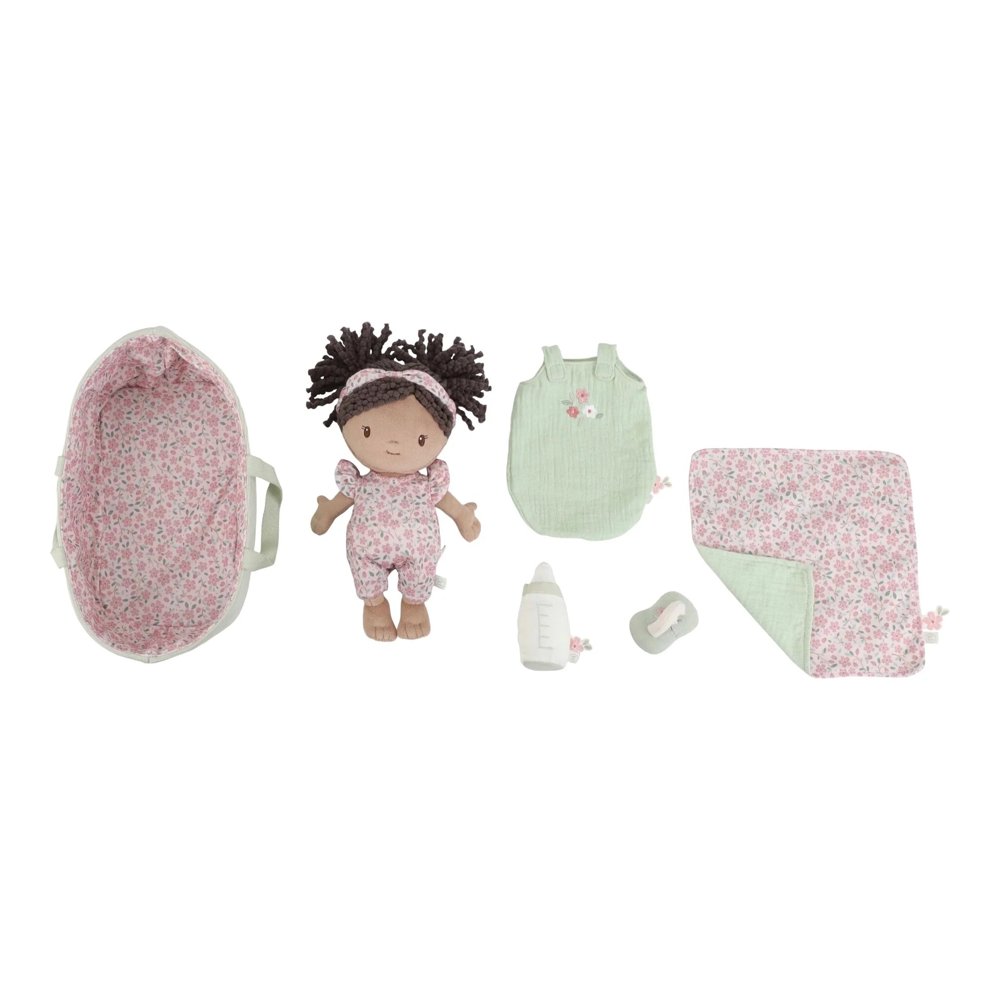 Boneca bebé Evi Little Dutch na alcofa