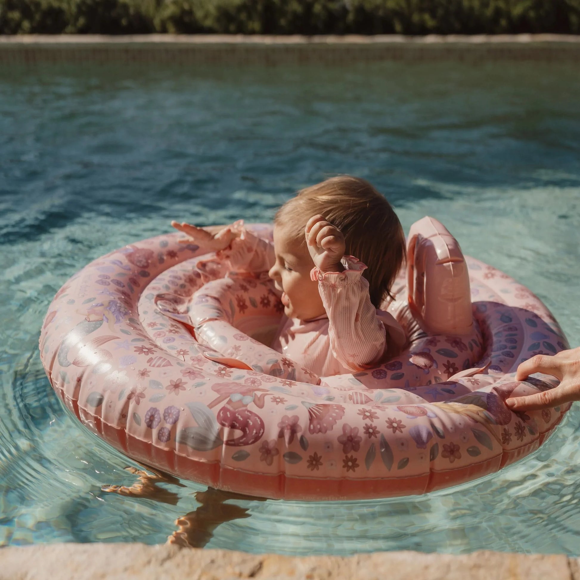 Boia bebé com assento Dreamy Mermaid 6–12 meses
