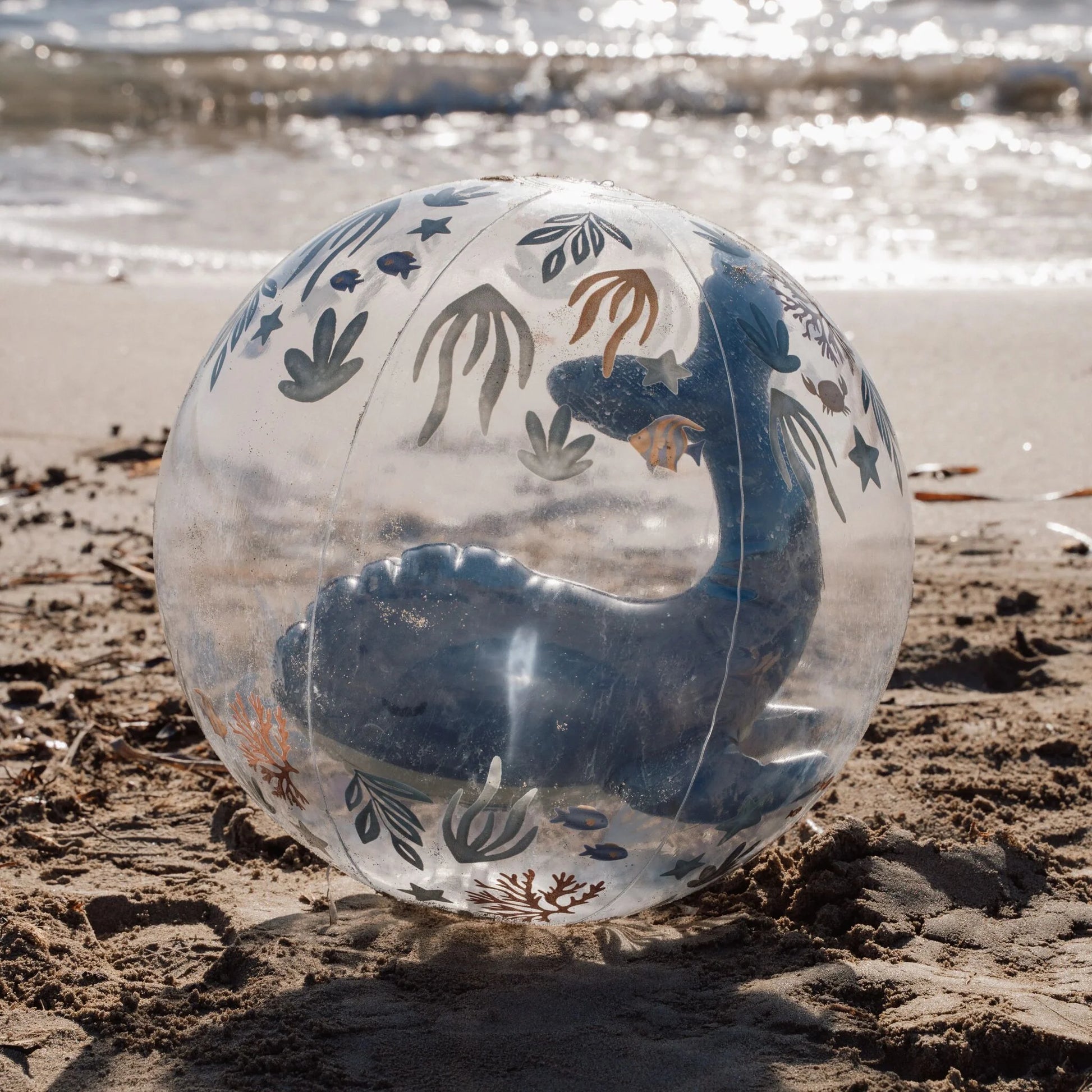 Bola praia criança 3D baleia Ocean World 35 cm