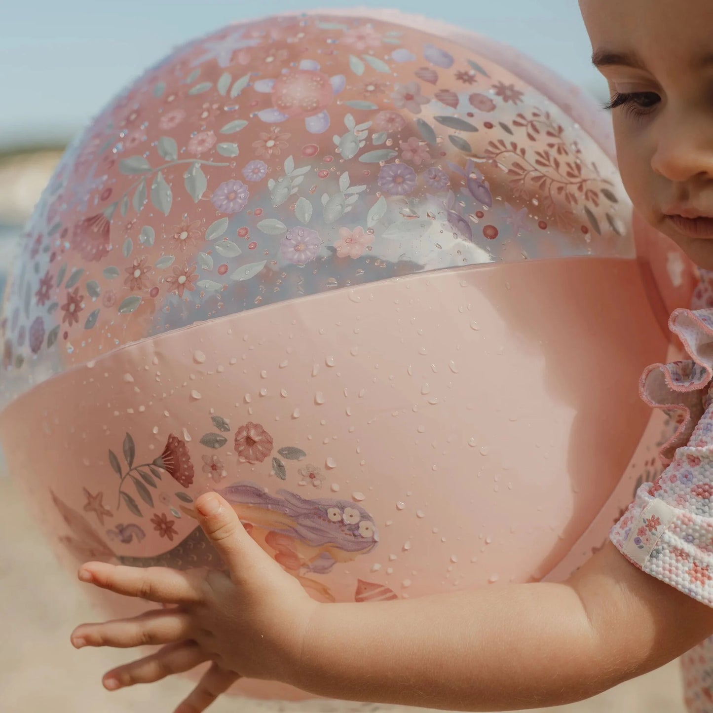 Bola de Praia Dreamy Mermaid Rosa – Diversão no Verão
