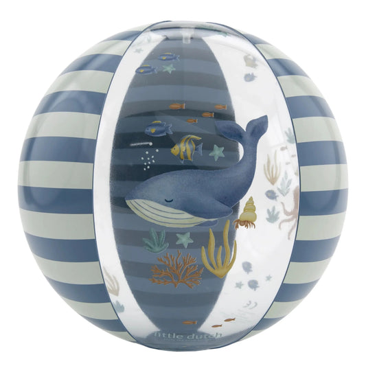 Bola praia criança Ocean World azul 35 cm