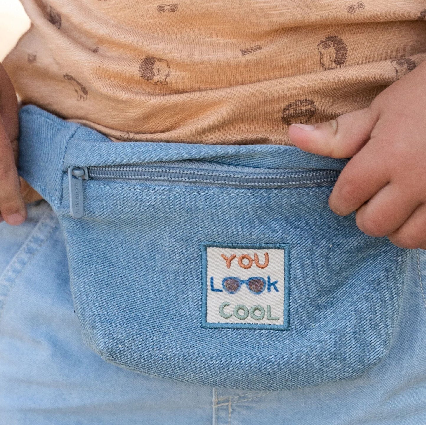 Bolsa de cintura criança Little Dutch blue